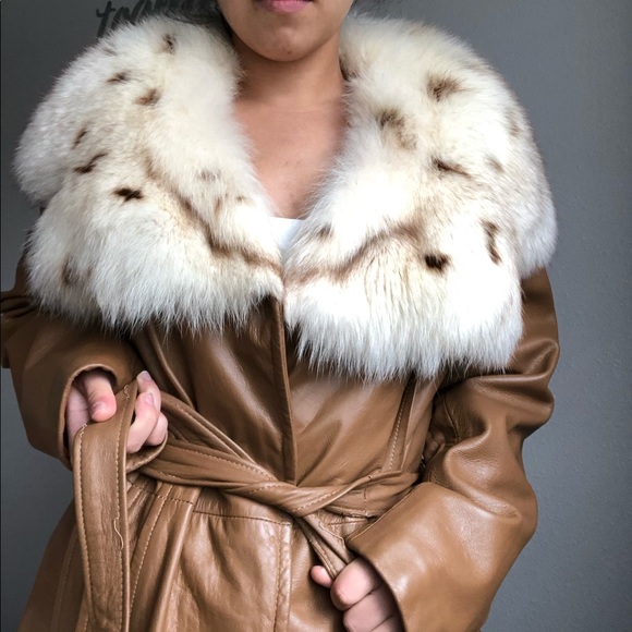 Vintage 24k Leather By Dan di modes Carmel Coat - Picture 4 of 8